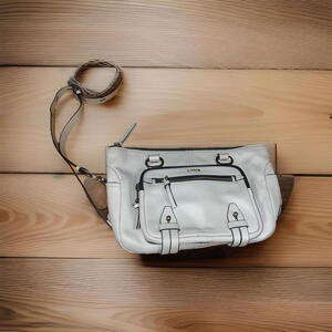 LODIS small Leather Satchel Handbag Ellie Grey Lodis 1965